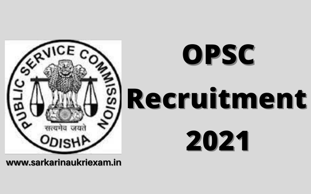 OPSC Recruitment