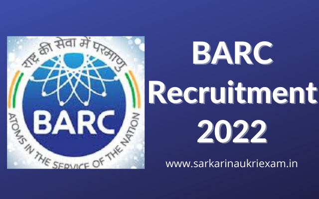 BARC Recruitment 2022